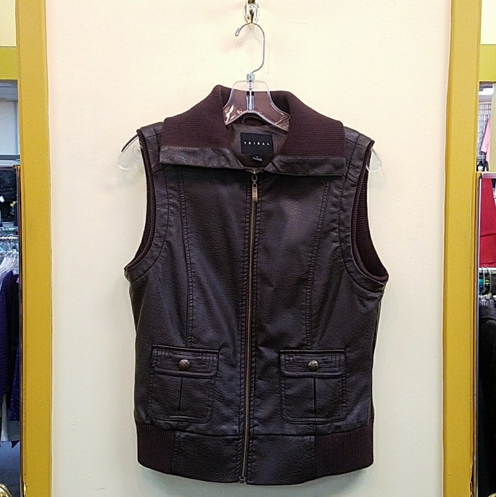 Brown Tribal vest size 4